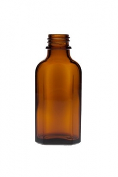 Flasche Meplat braun 50ml, Mündung DIN22  Lieferung ohne Verschluss, bei Bedarf bitte separat bestellen.